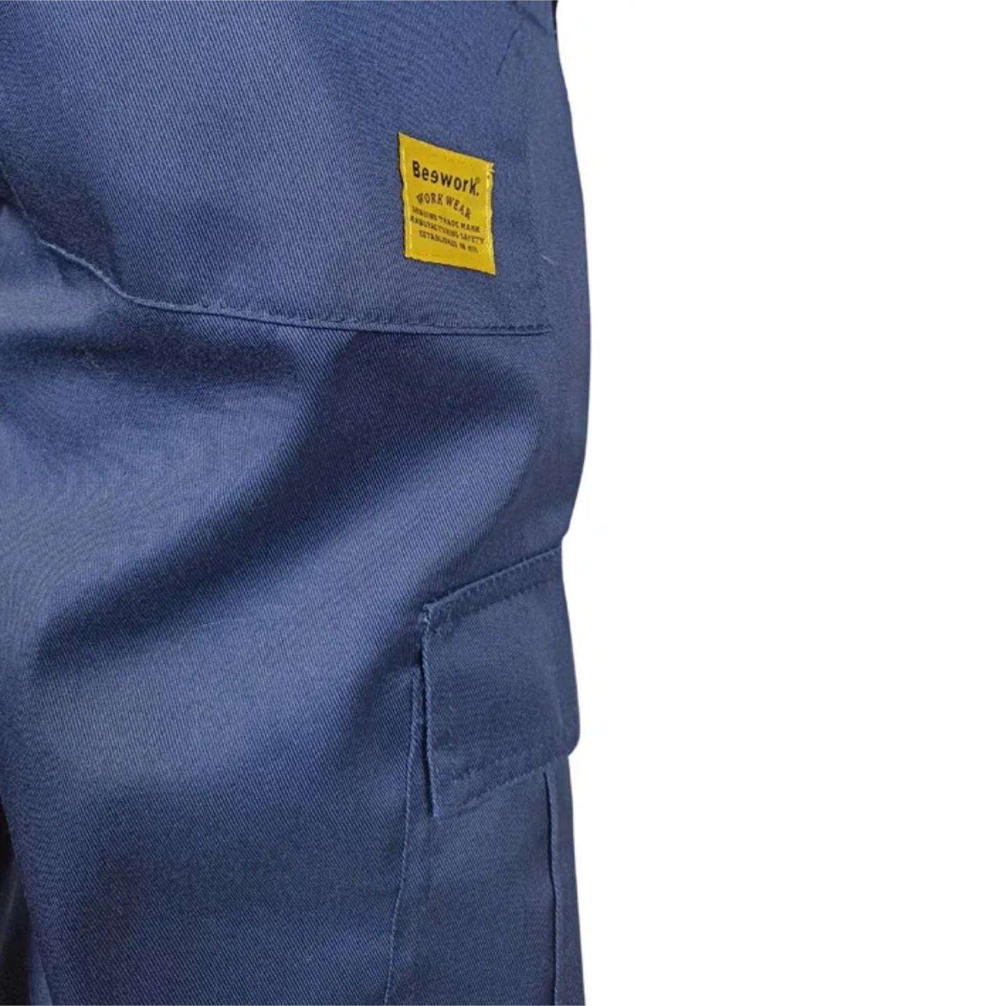 Pantalón AV Bicolor Forrado BeeWork Kirk HV Winter Amarillo Flúor-Marino Detalle 2 Distinción