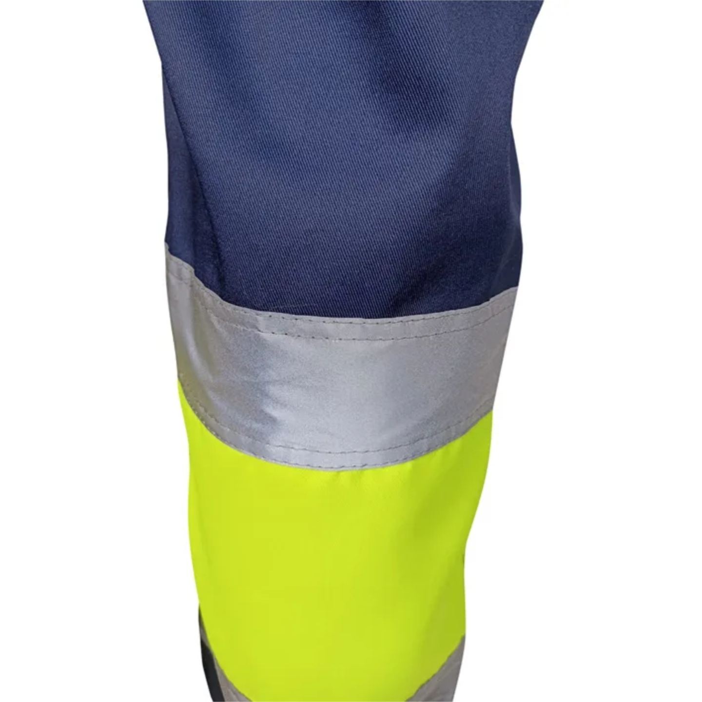 Pantalón AV Bicolor Forrado BeeWork Kirk HV Winter Amarillo Flúor-Marino Detalle 3 Distinción