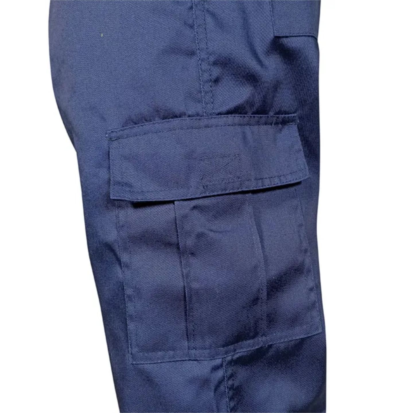 Pantalón AV Bicolor Forrado BeeWork Kirk HV Winter Amarillo Flúor-Marino Detalle Distinción