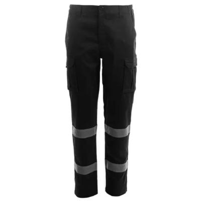 Pantalón Elástico Alta Visibilidad BeeWork Mick HV Negro Distinción